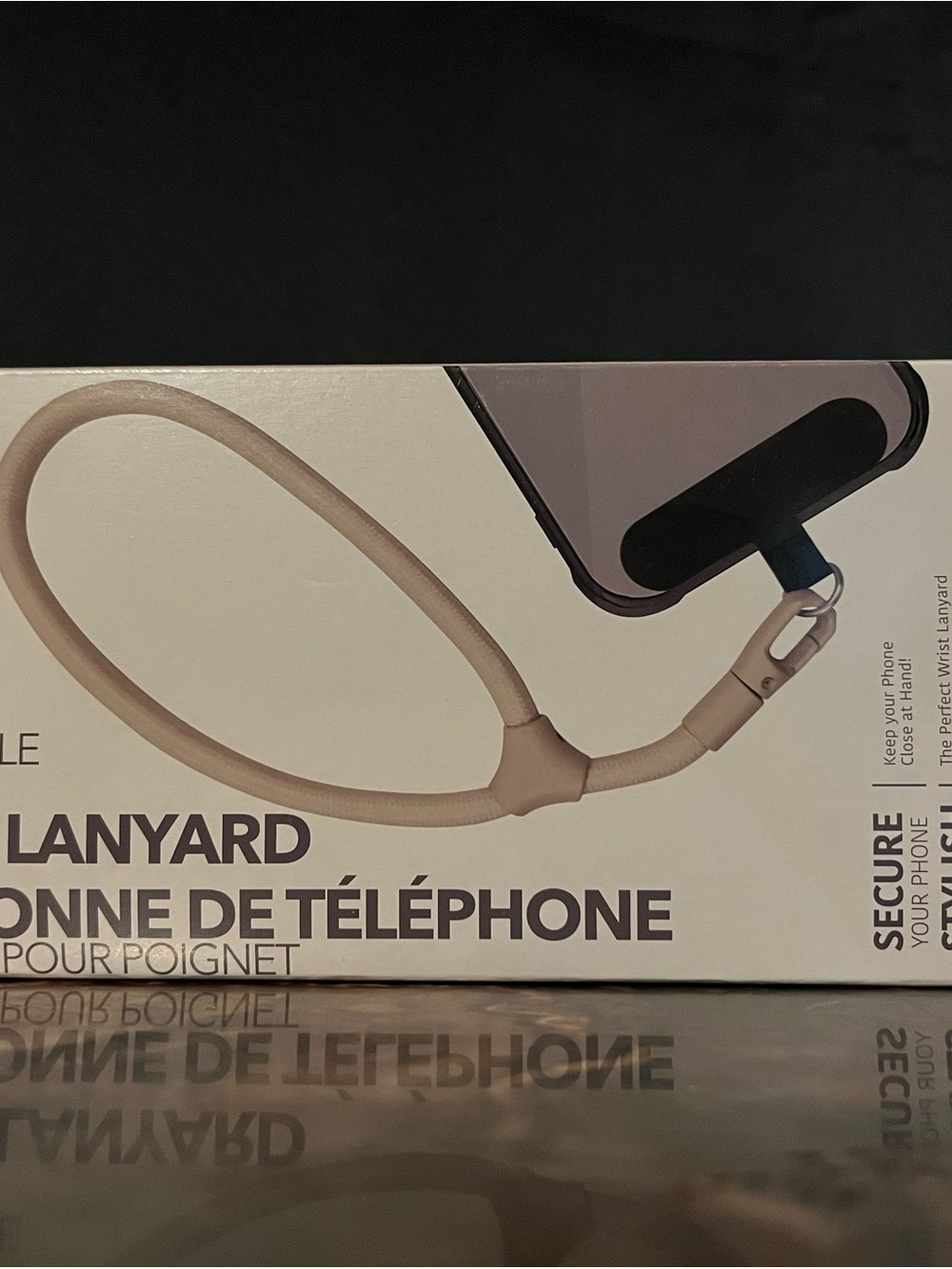 Phone Wrist Lanyard - Beige Secure Wrist Strap